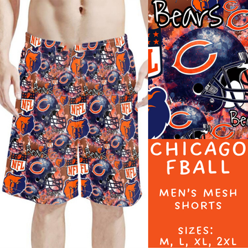 Batch #211 - Men's Shorts - Closes 10/7 - ETA mid/late Nov - Chicago Fball Men's Shorts