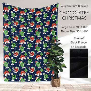 B186 - Pre-Order Chocolatey Christmas Fleece Blanket (Closes 10/04. ETA: early Dec)