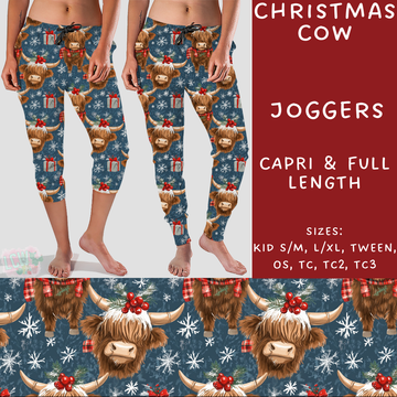 Batch #231 - Tis The Season - Closes 10/31 - ETA early/mid Dec - Christmas Cow Full and Capri Length Joggers