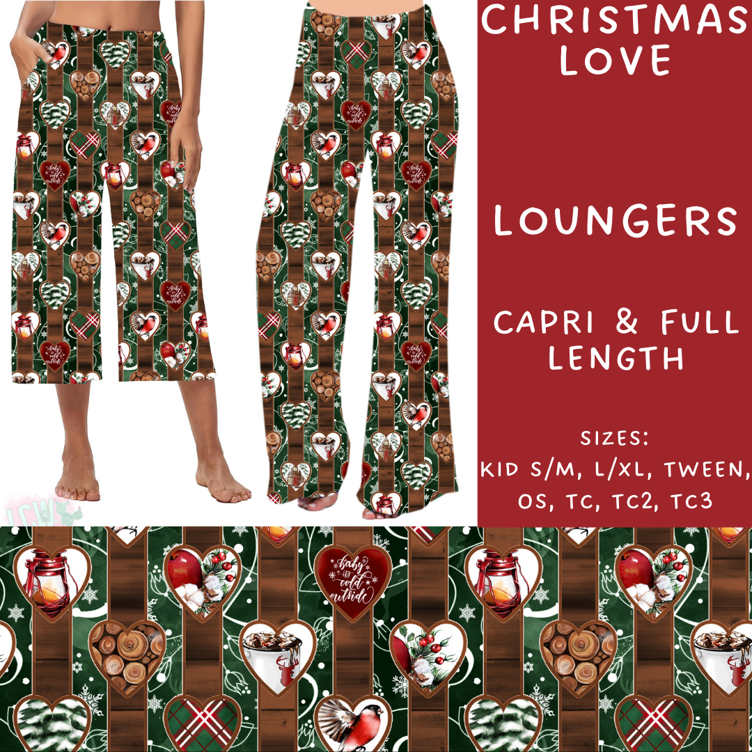 Batch #231 - Tis The Season - Closes 10/31 - ETA early/mid Dec - Christmas Love Capri and Full Length Loungers