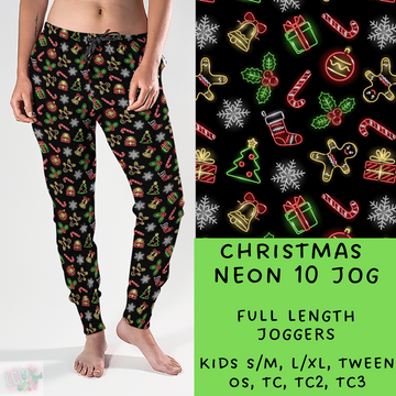 Batch #225 - Neon Christmas - Closes 10/28 - ETA early Dec - Christmas Neon 10 Full and Capri Length Joggers