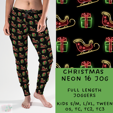 Batch #225 - Neon Christmas - Closes 10/28 - ETA early Dec - Christmas Neon 16 Full and Capri Length Joggers