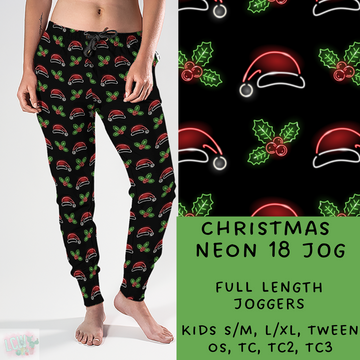 Batch #225 - Neon Christmas - Closes 10/28 - ETA early Dec - Christmas Neon 18 Full and Capri Length Joggers