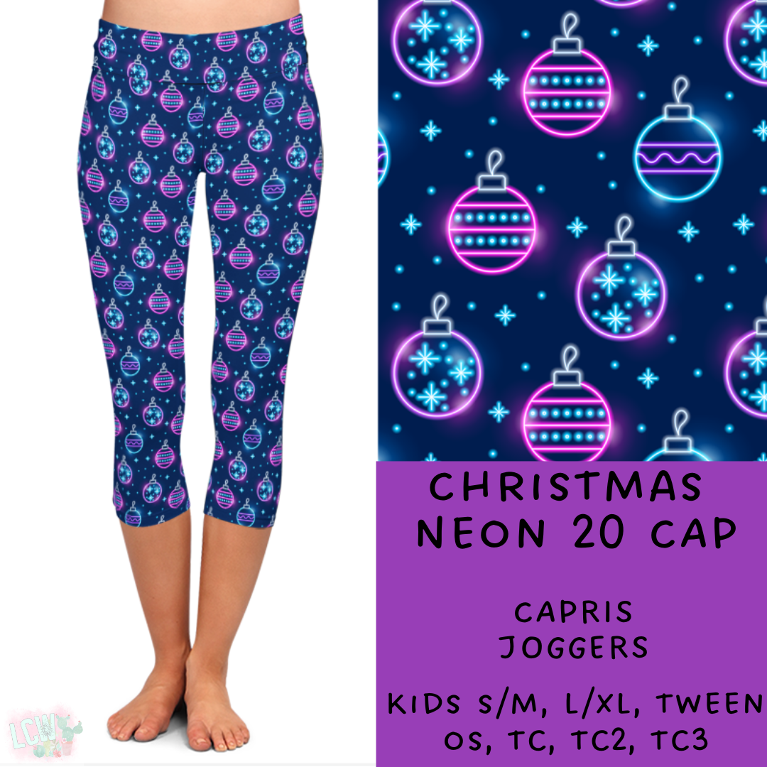 Batch #225 - Neon Christmas - Closes 10/28 - ETA early Dec - Christmas Neon 20 Full and Capri Length Leggings