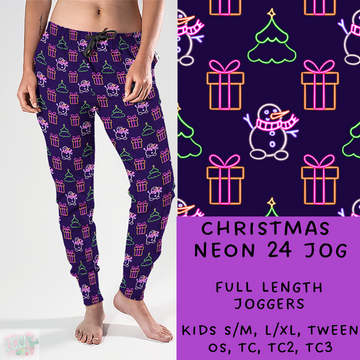 Batch #225 - Neon Christmas - Closes 10/28 - ETA early Dec - Christmas Neon 24 Full and Capri Length Joggers