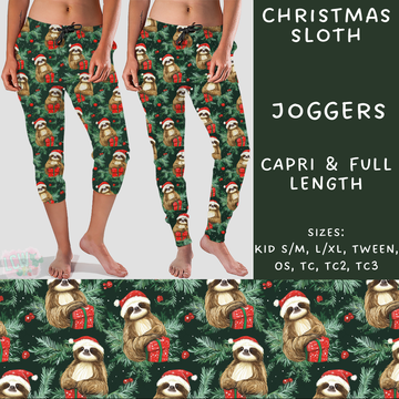 Batch #231 - Tis The Season - Closes 10/31 - ETA early/mid Dec - Christmas Sloth Full and Capri Length Joggers