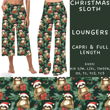 Batch #231 - Tis The Season - Closes 10/31 - ETA early/mid Dec - Christmas Sloth Capri and Full Length Loungers