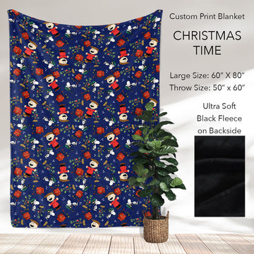 B186 - Pre-Order Christmas Time Fleece Blanket (Closes 10/04. ETA: early Dec)