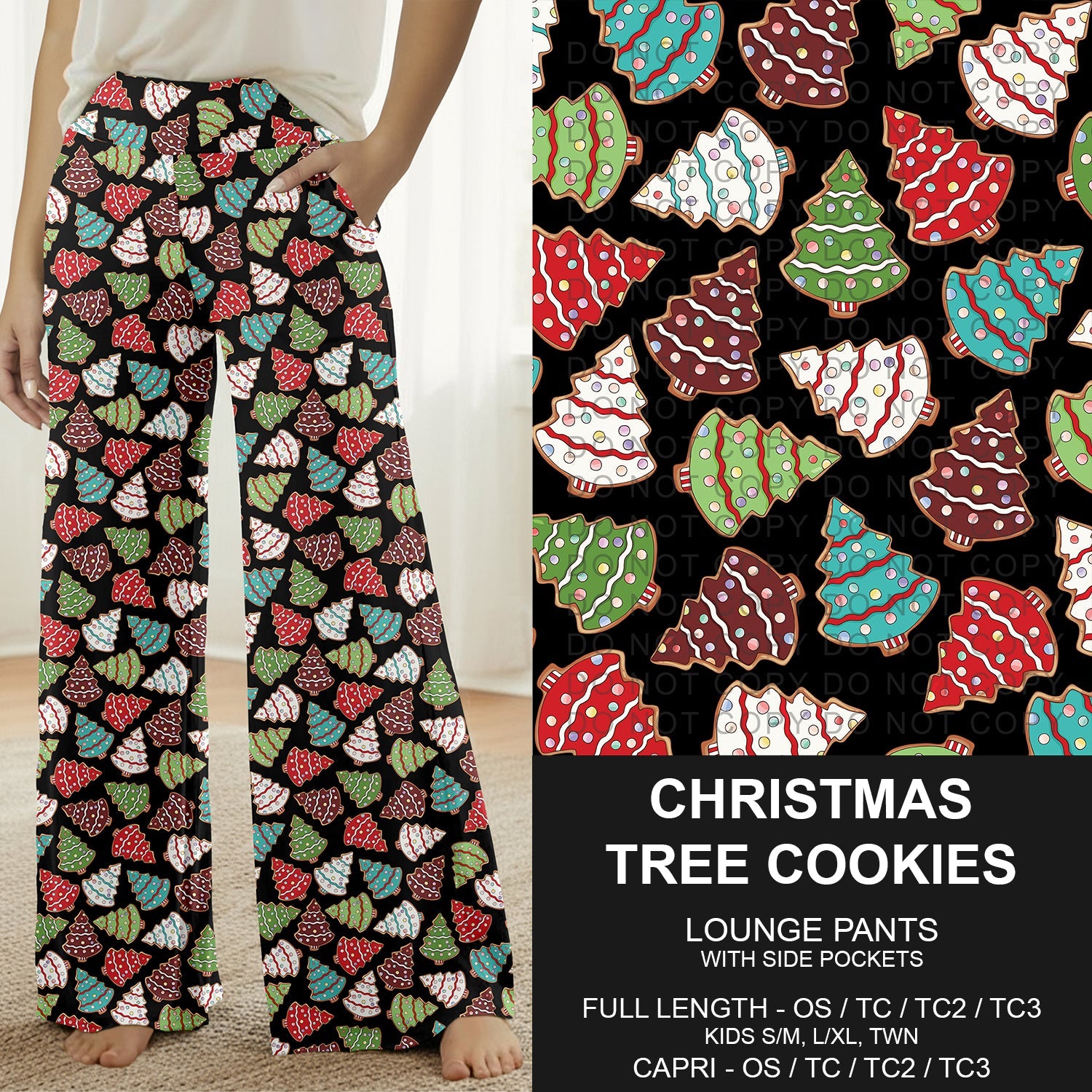 B312 - Preorder Christmas Tree Cookies Lounge Pants (Closes 9/13. ETA: mid Nov.)