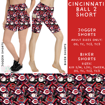 Ready To Ship - Cincinnati Ball 2 Biker Shorts - TC2