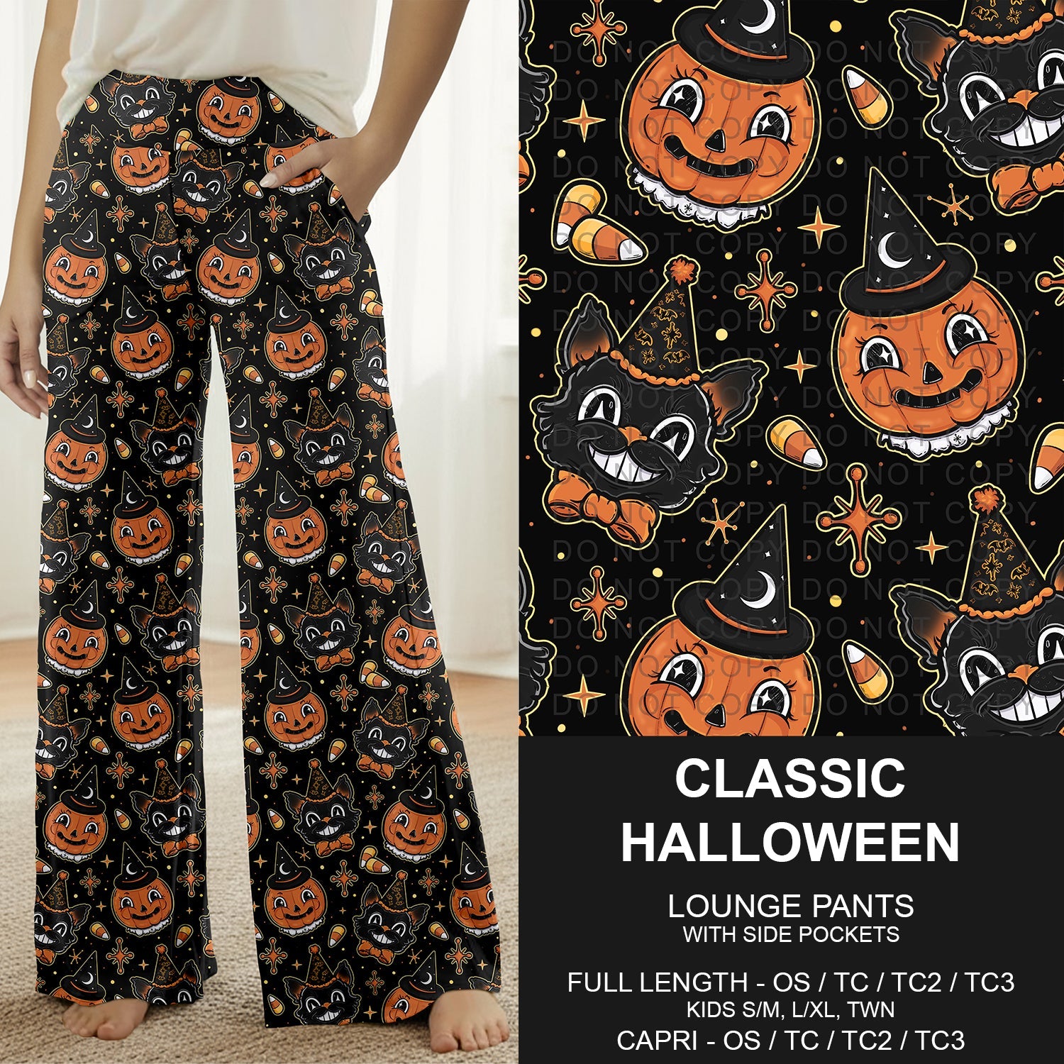 B307 - Preorder Classic Halloween Lounge Pants (Closes 8/02. ETA: early Oct.)