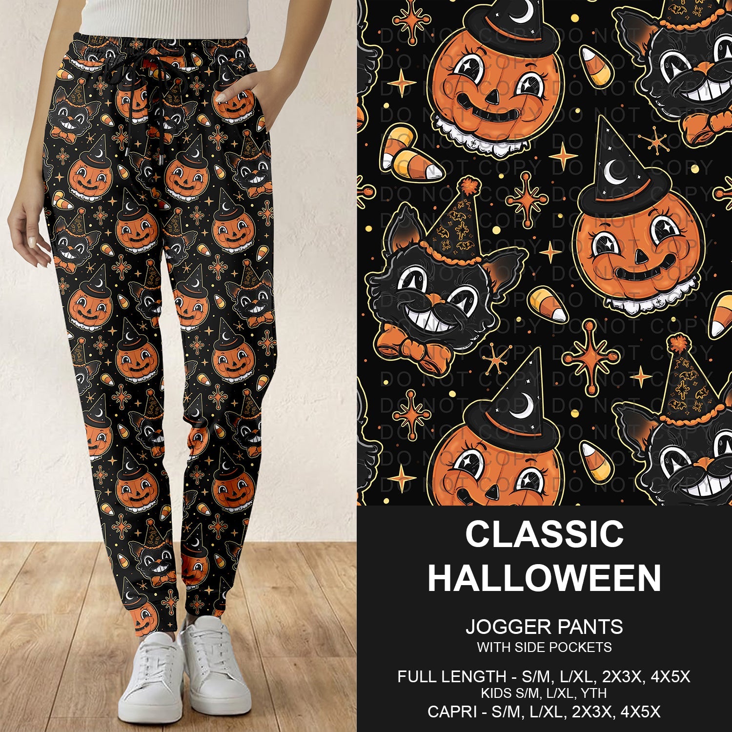B307 - Preorder Classic Halloween Joggers (Closes 8/02. ETA: early Oct.)
