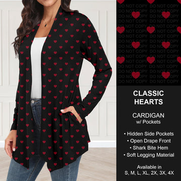 B263 - Preorder Classic Hearts Cardigan w/ Pockets (Closes 11/30. ETA: late Jan.)