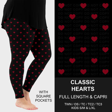 B263 - Preorder Classic Hearts Leggings w/ Pockets (Closes 11/30. ETA: late Jan.)