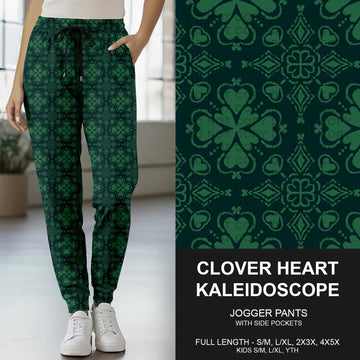 B268 - Preorder Clover Heart Kaleidoscope Joggers (Closes 12/28. ETA mid Feb.)