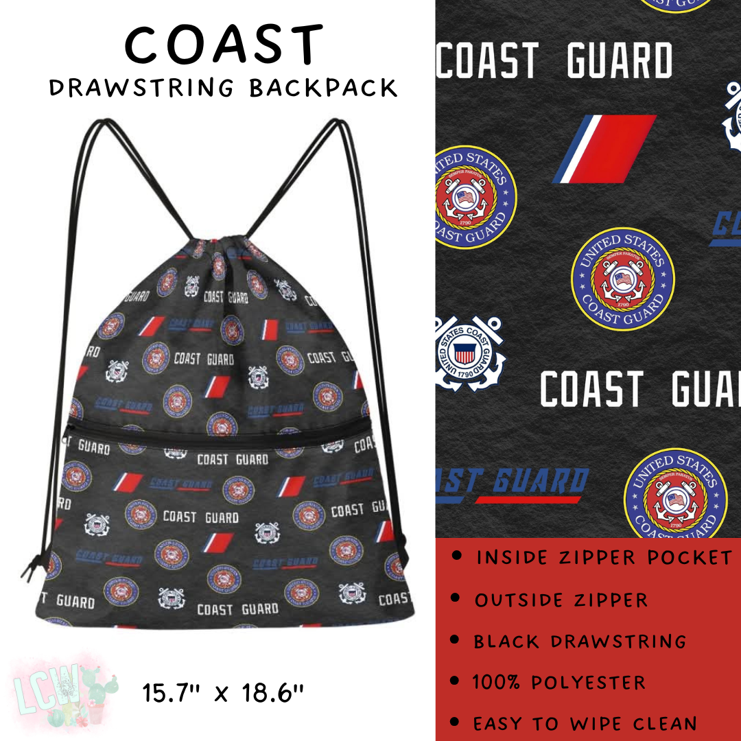 Batch #276 - Fanny Packs & Drawstring Backpacks - Closes 1/24 - ETA late March - Coast Drawstring Backpack