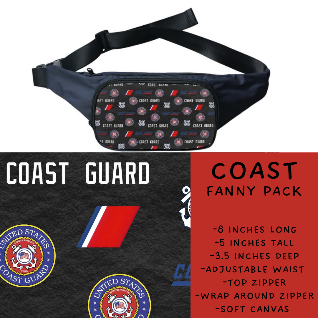 Batch #276 - Fanny Packs & Drawstring Backpacks - Closes 1/24 - ETA late March - Coast Fanny Pack