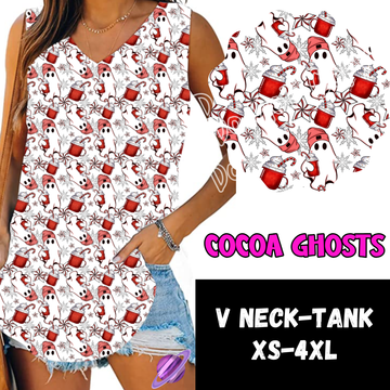 COCOA GHOSTS -PPO12 - V-NECK TANK PREORDER CLOSING 10/8