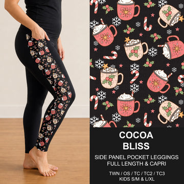 B311 - Preorder Cocoa Bliss Side Panel Pocket Leggings (Closes 9/06. ETA: mid Nov.)