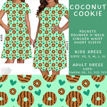 Batch #224 - Cookie Dealer 2 - Closes 10/28 - ETA mid Dec - Coconut Cookie Adult & Kids Dresses