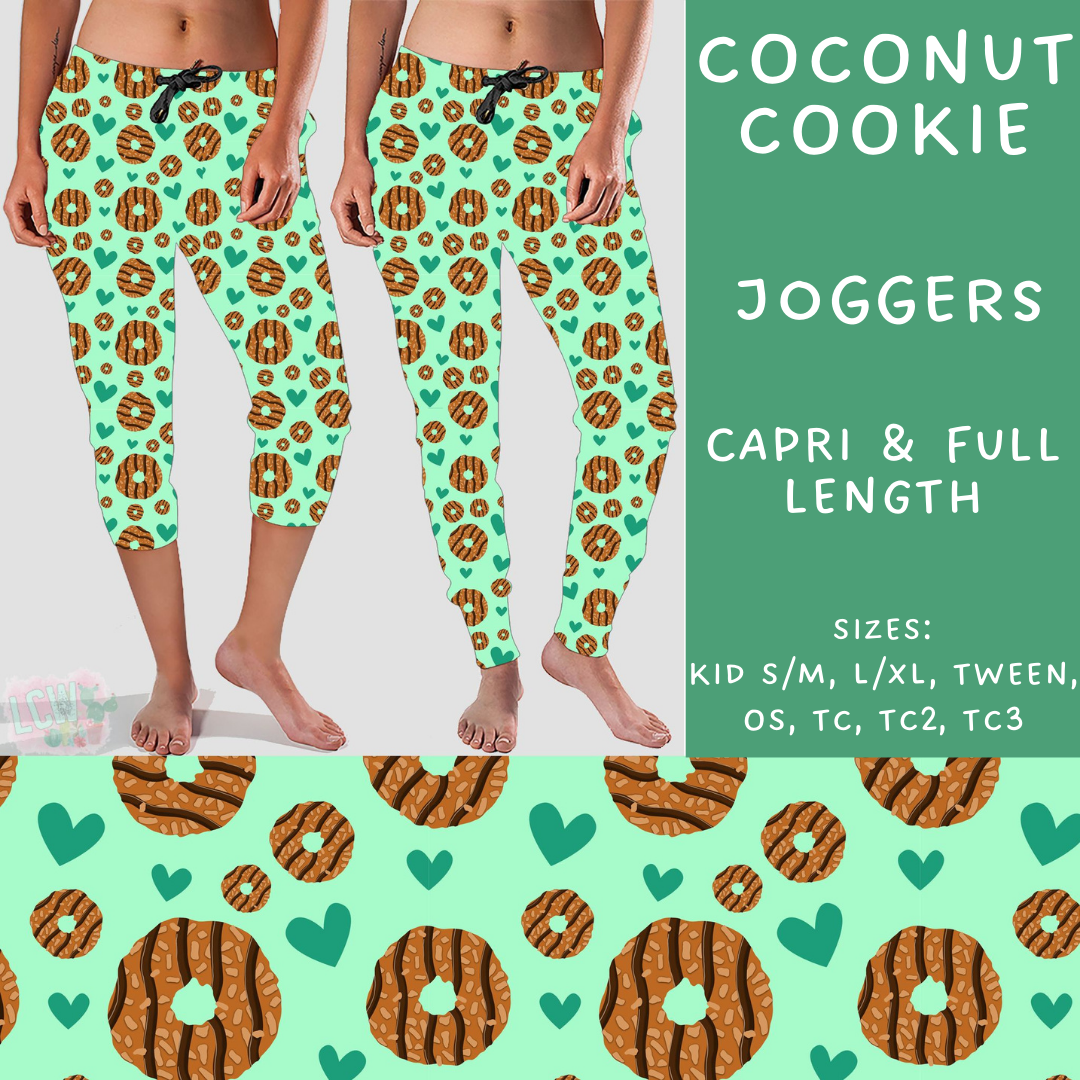 Batch #224 - Cookie Dealer 2 - Closes 10/28 - ETA mid Dec - Coconut Cookie Full and Capri Length Joggers