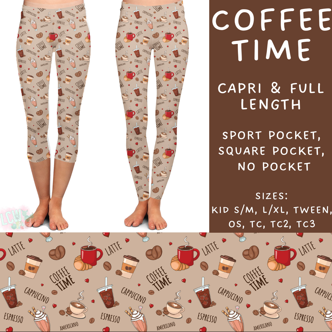 Batch #277 - December Request Run - Closes 1/27 - ETA late March - Coffee Time Full and Capri Length Leggings