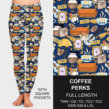 B184 - Preorder Coffee Perks Leggings w/ Pockets (Closes 10/06. ETA early Dec.)