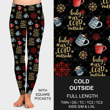 B182 - Preorder Cold Outside Leggings w/ Pockets (Closes 9/29. ETA late Nov.)