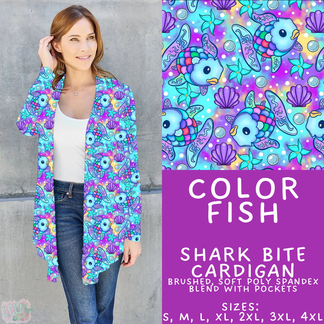 Batch #456 - Storybook Collection 4 - Closes 11/28 - ETA late Jan - Color Fish Cardigan