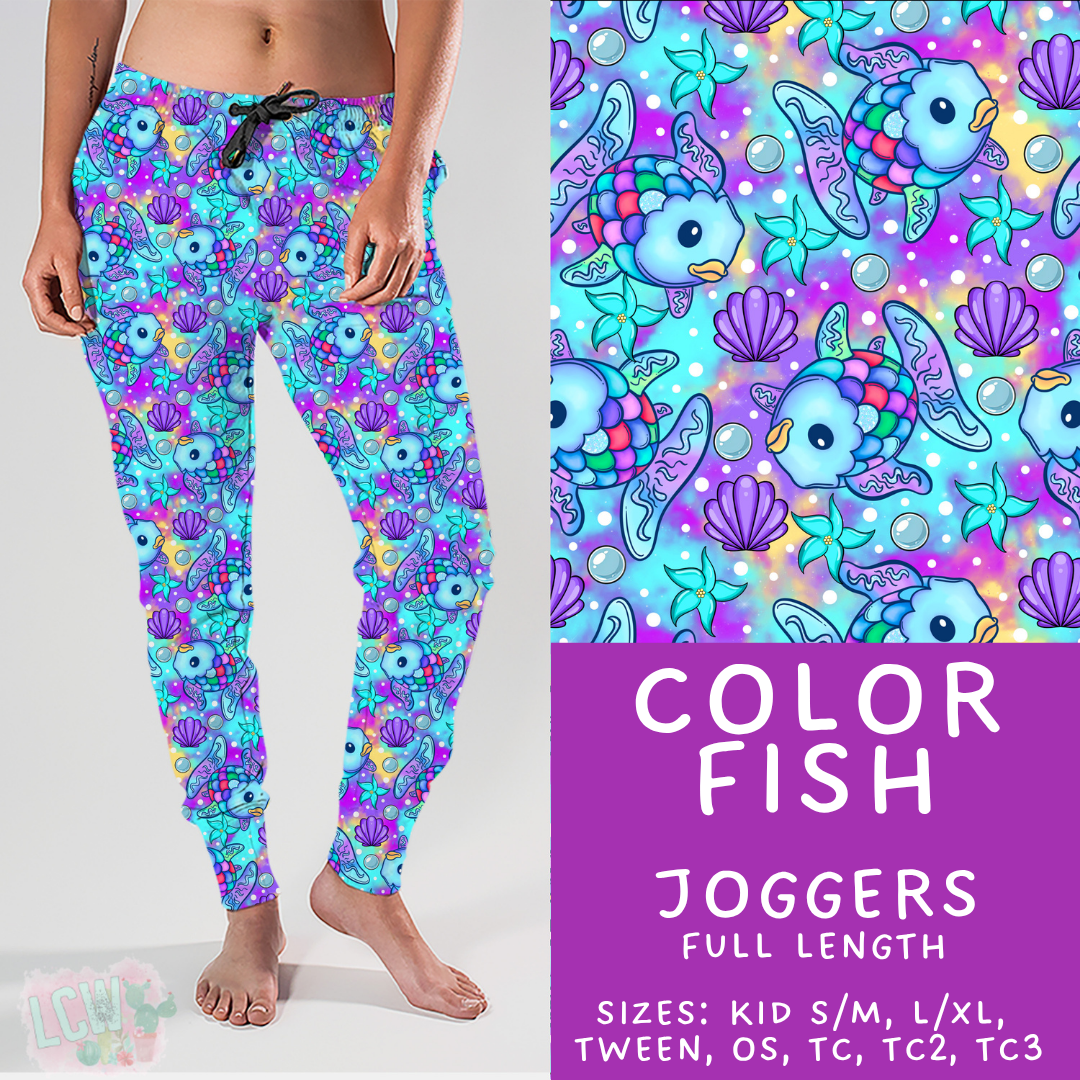 Batch #456 - Storybook Collection 4 - Closes 11/28 - ETA late Jan - Color Fish Joggers