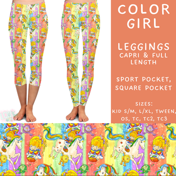 Batch #272 - Storybook Collection - Closes 1/17 - ETA late March - Color Girl Full and Capri Length Leggings