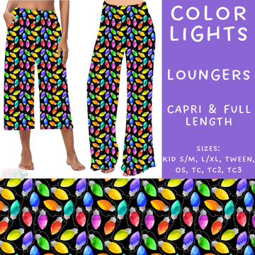 Batch #231 - Tis The Season - Closes 10/31 - ETA early/mid Dec - Color Lights Capri and Full Length Loungers