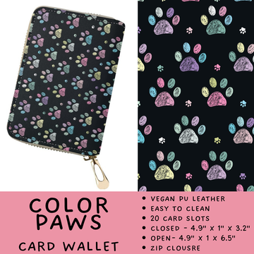 Batch #460 - Zip It Collection - Closes 12/5 - ETA late Jan - Color Paws Card Wallet