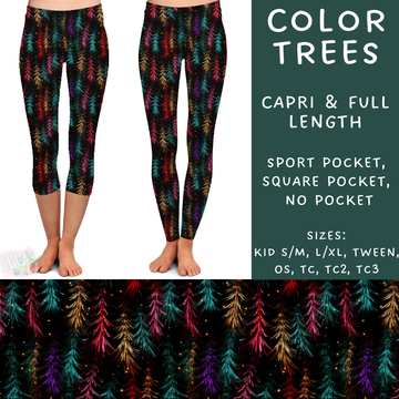 Batch #231 - Tis The Season - Closes 10/31 - ETA early/mid Dec - Color Trees Full and Capri Length Leggings