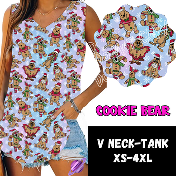 COOKIE BEAR -PPO12 - V-NECK TANK PREORDER CLOSING 10/8