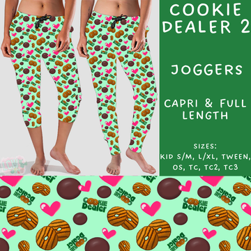 Batch #224 - Cookie Dealer 2 - Closes 10/28 - ETA mid Dec - Cookie Dealer 2 Full and Capri Length Joggers