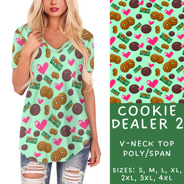 Batch #224 - Cookie Dealer 2 - Closes 10/28 - ETA mid Dec - Cookie Dealer 2 V-Neck Tee