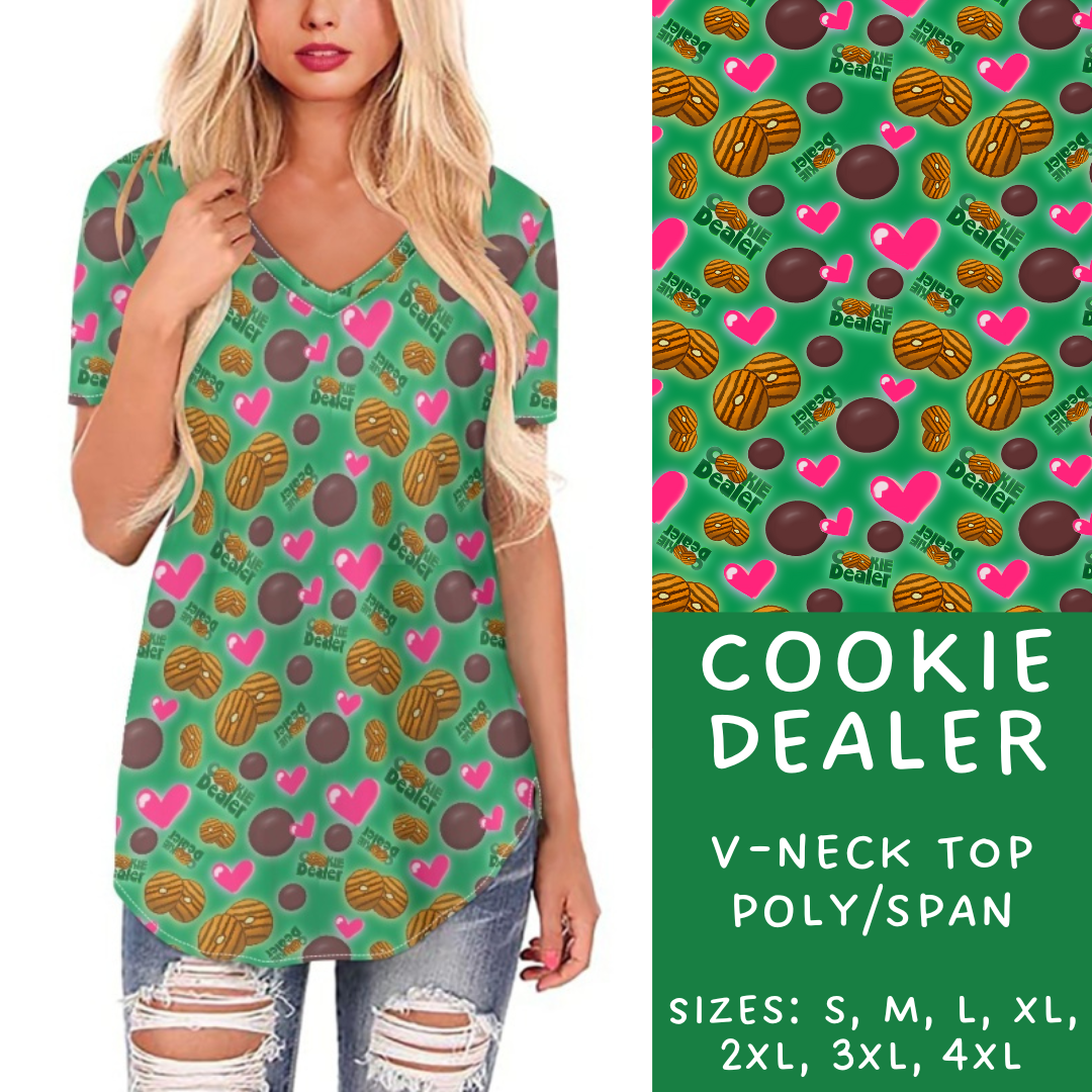 Batch #224 - Cookie Dealer 2 - Closes 10/28 - ETA mid Dec - Cookie Dealer V-Neck Tee