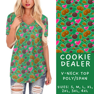 Batch #224 - Cookie Dealer 2 - Closes 10/28 - ETA mid Dec - Cookie Dealer V-Neck Tee