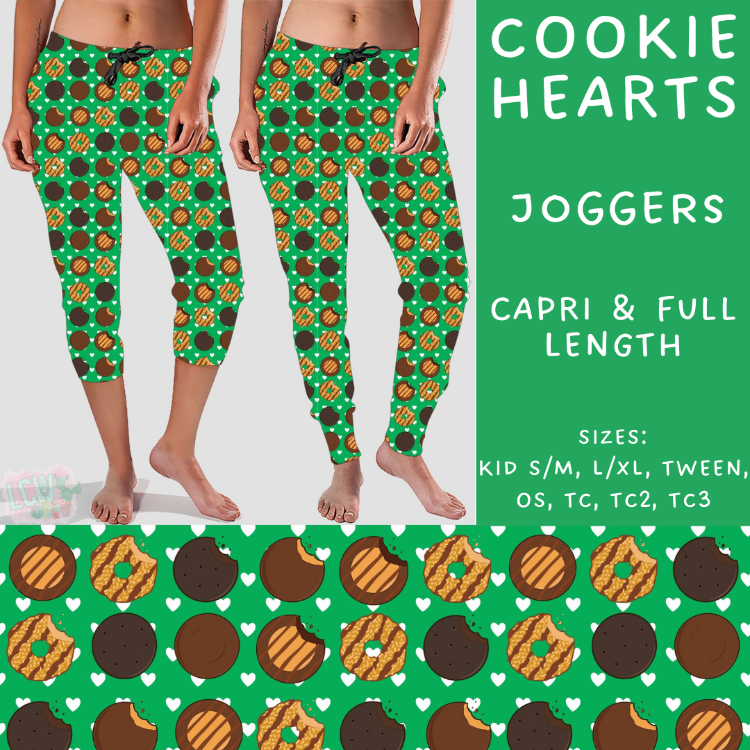 Batch #224 - Cookie Dealer 2 - Closes 10/28 - ETA mid Dec - Cookie Hearts Full and Capri Length Joggers