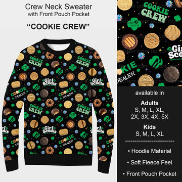 B185 - Preorder Cookie Crew Sweater w/ Front Pocket (Closes 10/01. ETA early Dec.)