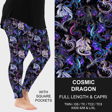 B320 - Preorder Cosmic Dragon Leggings w/ Pockets (Closes 11/08. ETA: mid Jan.)