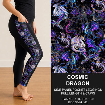 B320 - Preorder Cosmic Dragon Side Panel Pocket Leggings (Closes 11/08. ETA: mid Jan.)