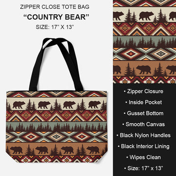 B195 - Preorder Country Bear Tote Bag (Closes 11/19. ETA: late Jan.)