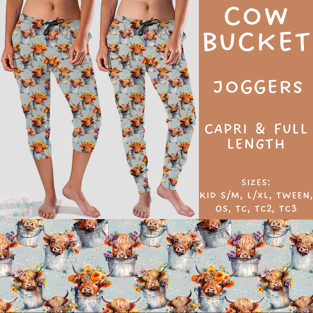 Batch #209 - Fun Run 5 - Closes 10/2 - ETA mid Nov - Cow Bucket Full and Capri Length Joggers