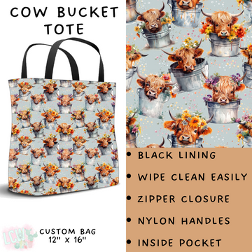 Batch #209 - Fun Run 5 - Closes 10/2 - ETA mid Nov - Cow Bucket Tote