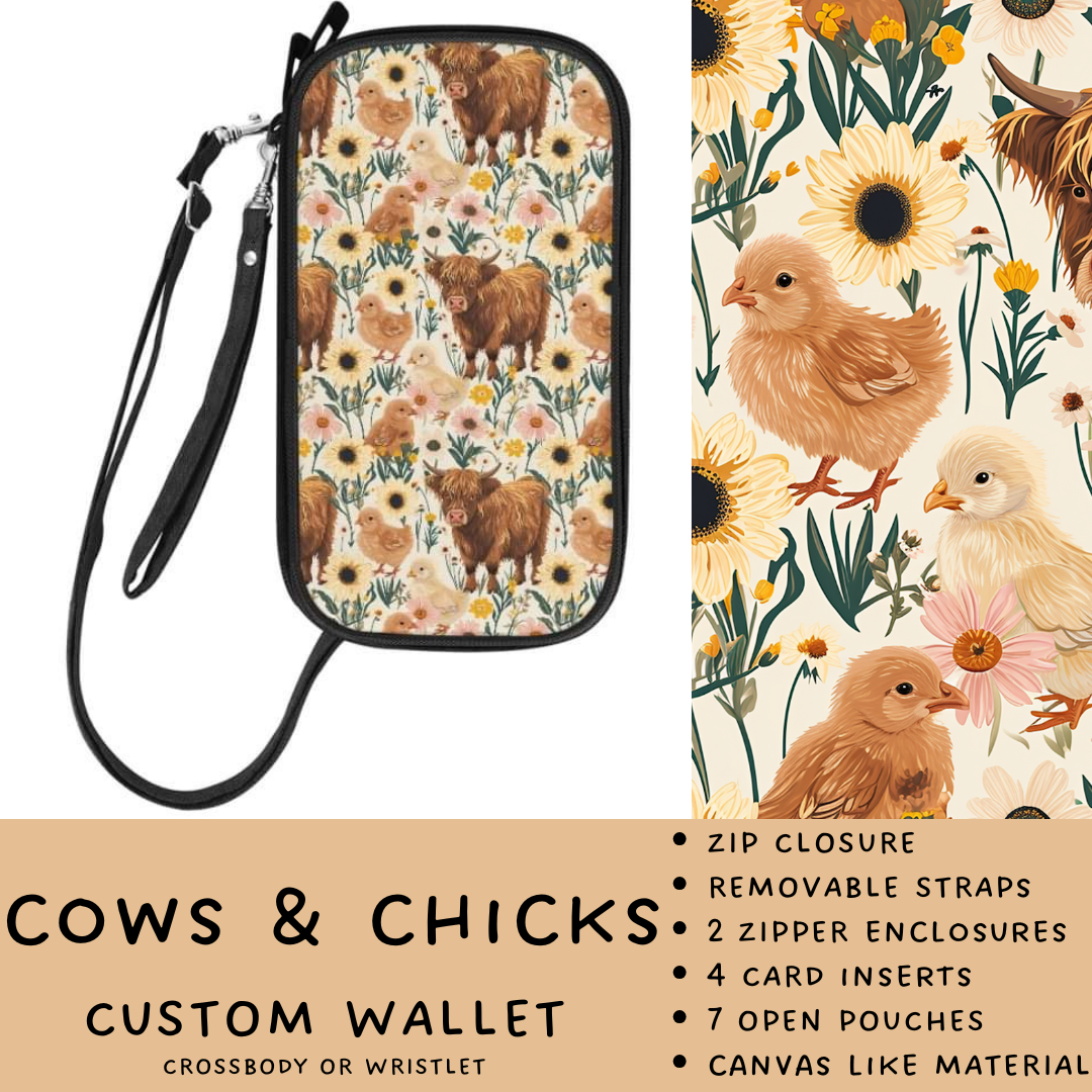 Batch #245 - The Crossbody Wallet - Closes 11/29 - ETA mid Jan - Cows & Chicks Crossbody Wallet