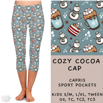 Batch #222 - Comfy Christmas - Closes 10/23 - ETA early Dec- Cozy Cocoa Full and Capri Length Leggings