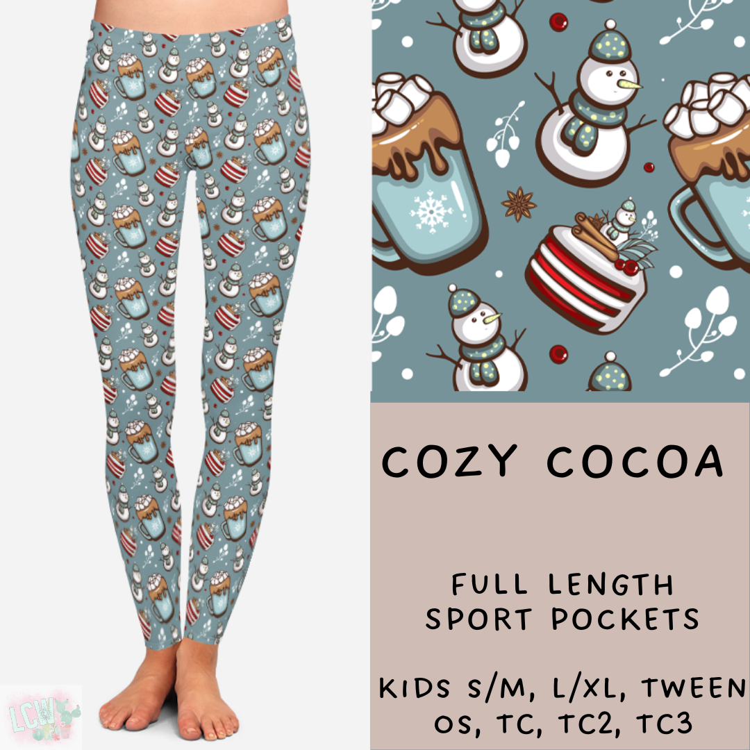 Batch #222 - Comfy Christmas - Closes 10/23 - ETA early Dec- Cozy Cocoa Full and Capri Length Leggings