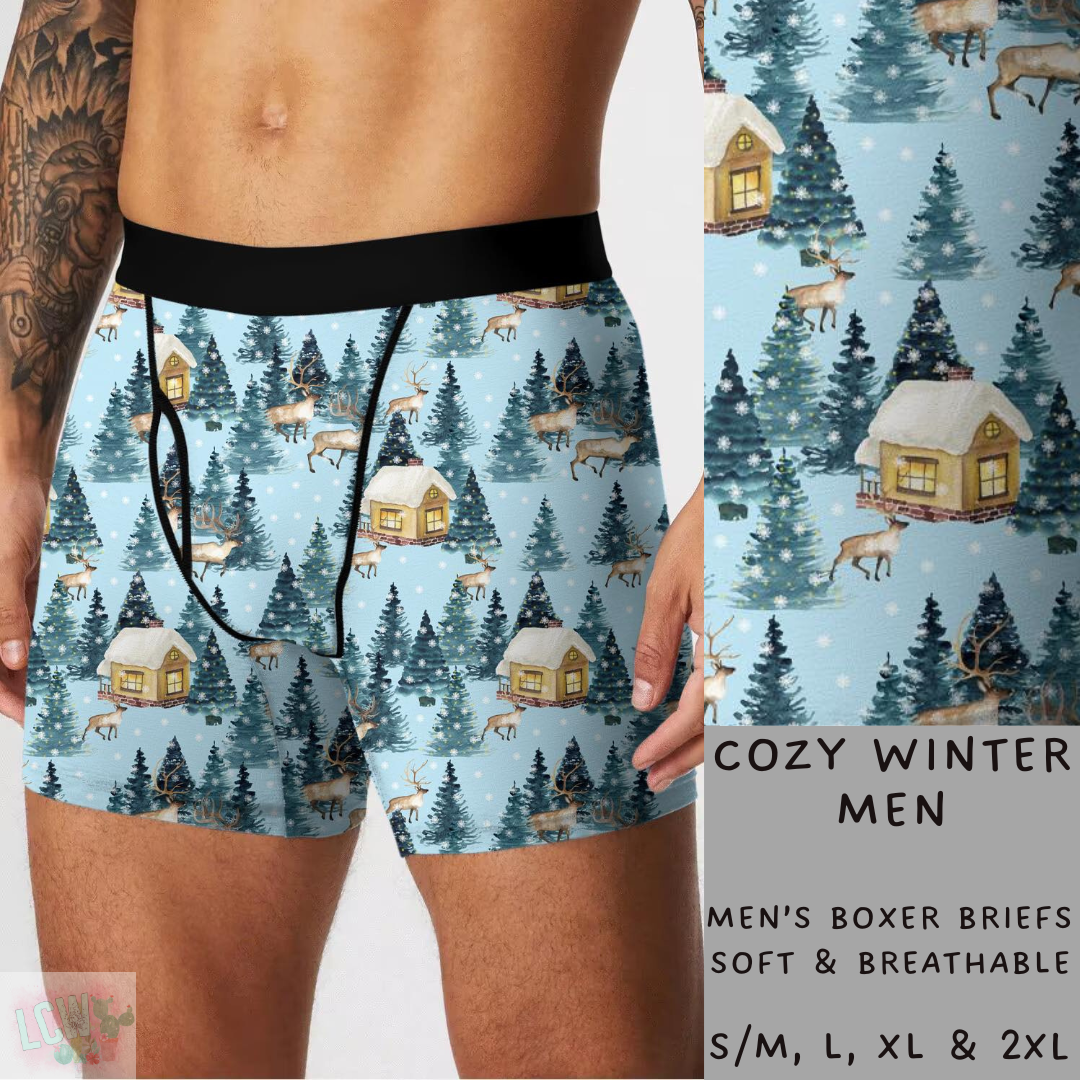 Batch #232 - Christmas Underwear - Closes 10/31 ETA early/mid Dec - Cozy Winter Mens Boxer Briefs